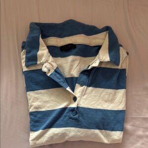 Striped Soft Rugby Polo